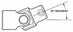 Borgeson Steering Universal Joint Aluminum 1in.48 X 9/16-36 214312