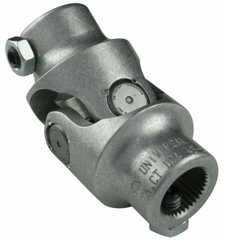 Borgeson Steering Universal Joint Aluminum 17MM DD X 3/4 Smooth Bore 214664