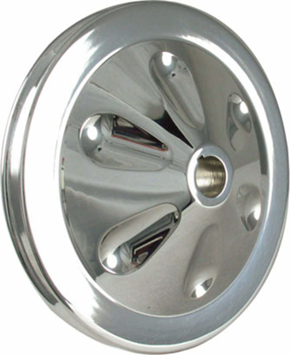 Borgeson Power Steering Pump Pulley 4-5/8in. Diameter 1-Row Keyway 801202