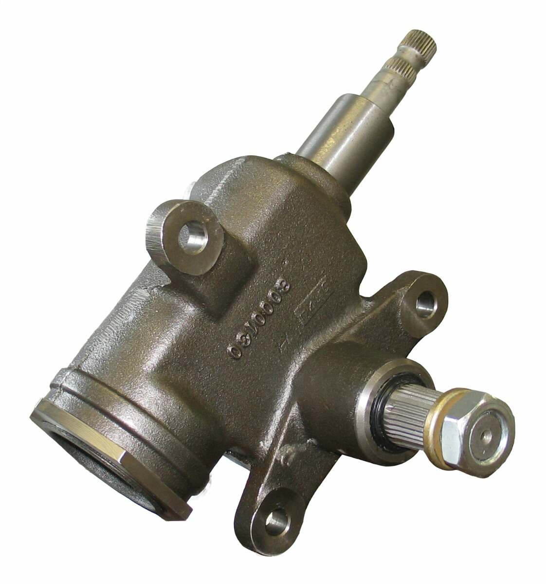Borgeson Saginaw Side-Steer style manual steering box. 24:1 ratio Up/Back 920043