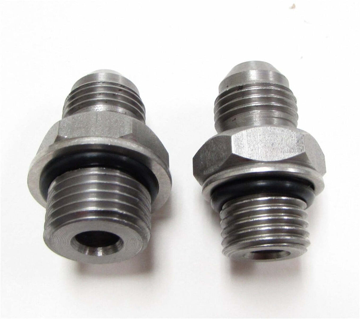 Borgeson Power Steering Hose Adapter Set Stainless Steel-6AN to 14MM O-ring 925124