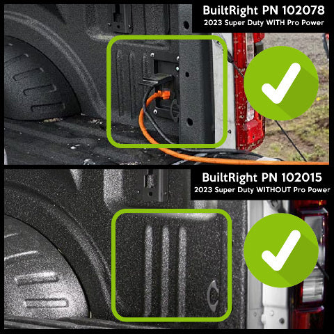 BuiltRight Industries 102078 Bedside Rack System - Rear Passenger Panel