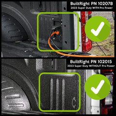 BuiltRight Industries 102078 Bedside Rack System - Rear Passenger Panel