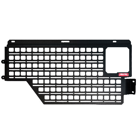 BuiltRight Industries 102145 Bedside Rack Molle Panel System-Passenger Side, 6.5' Bed