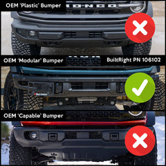BuiltRight Industries 106102 LPRK - Modular Steel Bumper