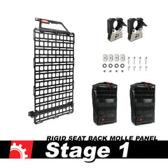 BuiltRight Industries 111020 Seat Back Tech Plate MOLLE - Stage 1&amp;2 Kit