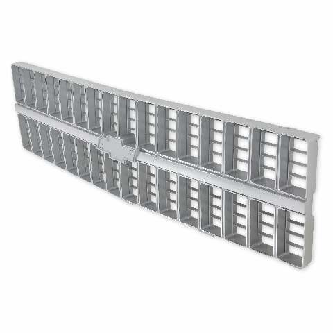 BROTHERS C/K Chevy Grille - w/ Bowtie Mount - Silver pn 04-174