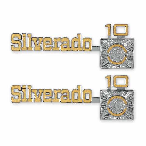 BROTHERS C/K Fender Badge Pair - Silverado C10 pn 04-544
