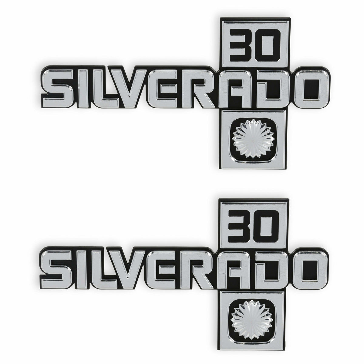 BROTHERS C/K Fender Badge Pair - Silverado 30 pn 04-554
