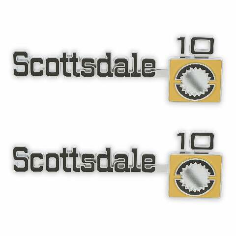 BROTHERS C/K Fender Badge Pair - Scottsdale 10 pn 04-555