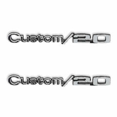 BROTHERS C/K Fender Badge Pair - Custom/20 pn 04-586