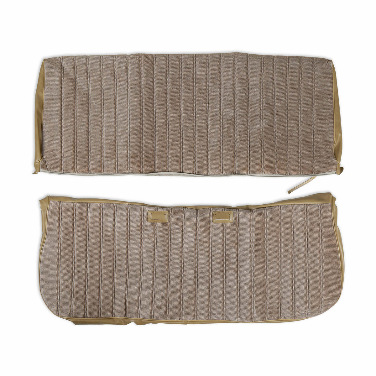 BROTHERS C/K Seat Upholstery Kit - Full Pleat Cloth/Vinyl - Tan pn 05-298
