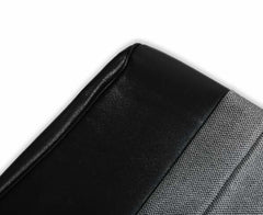 BROTHERS C/K Seat Upholstery Kit - Standard Pleat Cloth/Vinyl - Black/Silver pn 05-310