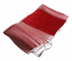 BROTHERS C/K Seat Upholstery Kit - Standard Pleat Cloth/Vinyl - Maroon/Burgundy pn 05-311