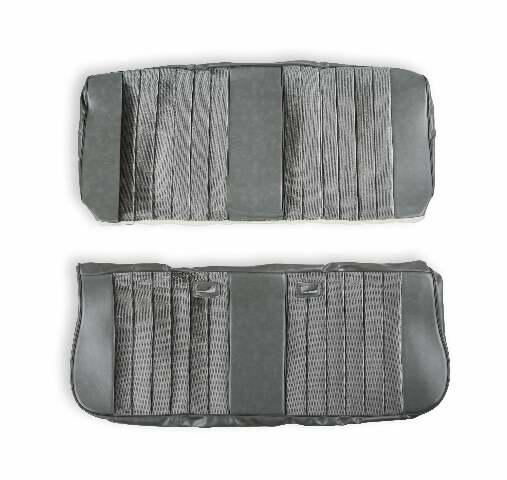 BROTHERS C/K Seat Upholstery Kit - Standard Pleat Cloth/Vinyl - Grey/Charcoal pn 05-314