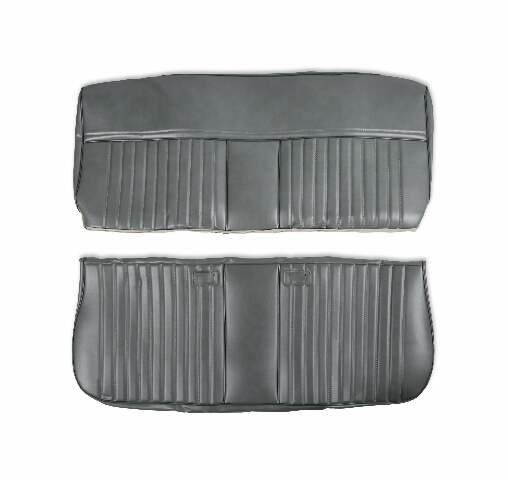 BROTHERS C/K Seat Upholstery Kit - Deluxe Pleat Vinyl - Charcoal pn 05-319