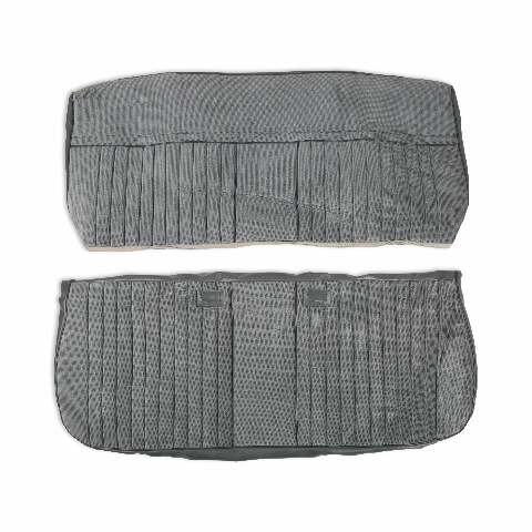 BROTHERS C/K Seat Upholstery Kit - Deluxe Pleat Cloth/Vinyl - Grey/Charcoal pn 05-324