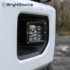 BrightSource 211235 Fits 2015+F150; 2017 F250/350 Single Cube Light. Left and Right; Brackets Only