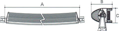 BrightSource 52 inch Off Road Curved Double Row Light Bar 72352