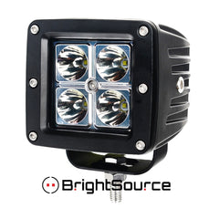 BrightSource LED Cube Light Kit, 3 in., Spot, Pair 74001