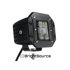 BrightSource 75002F1 3in. Single Lamp Flush Mount 5x5W Philips LEDs;25W Fog pattern; 6000K