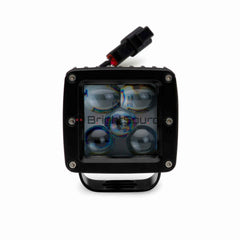 BrightSource 3 inch Cube Light Kit, .Driving/Spot Pattern, Yellow SAE/DOT Compliant 75003