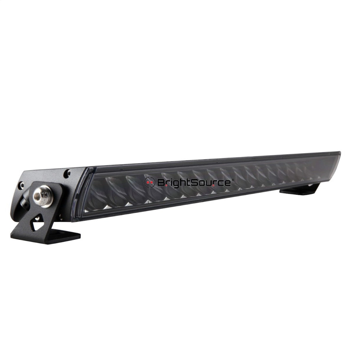 BrightSource 20 inch Titanium Angled Lens E-Marked Single Row LED Light Bar 771252