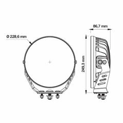 BrightSource 809188 9 inch Round Siberia Night Ranger E-Marked