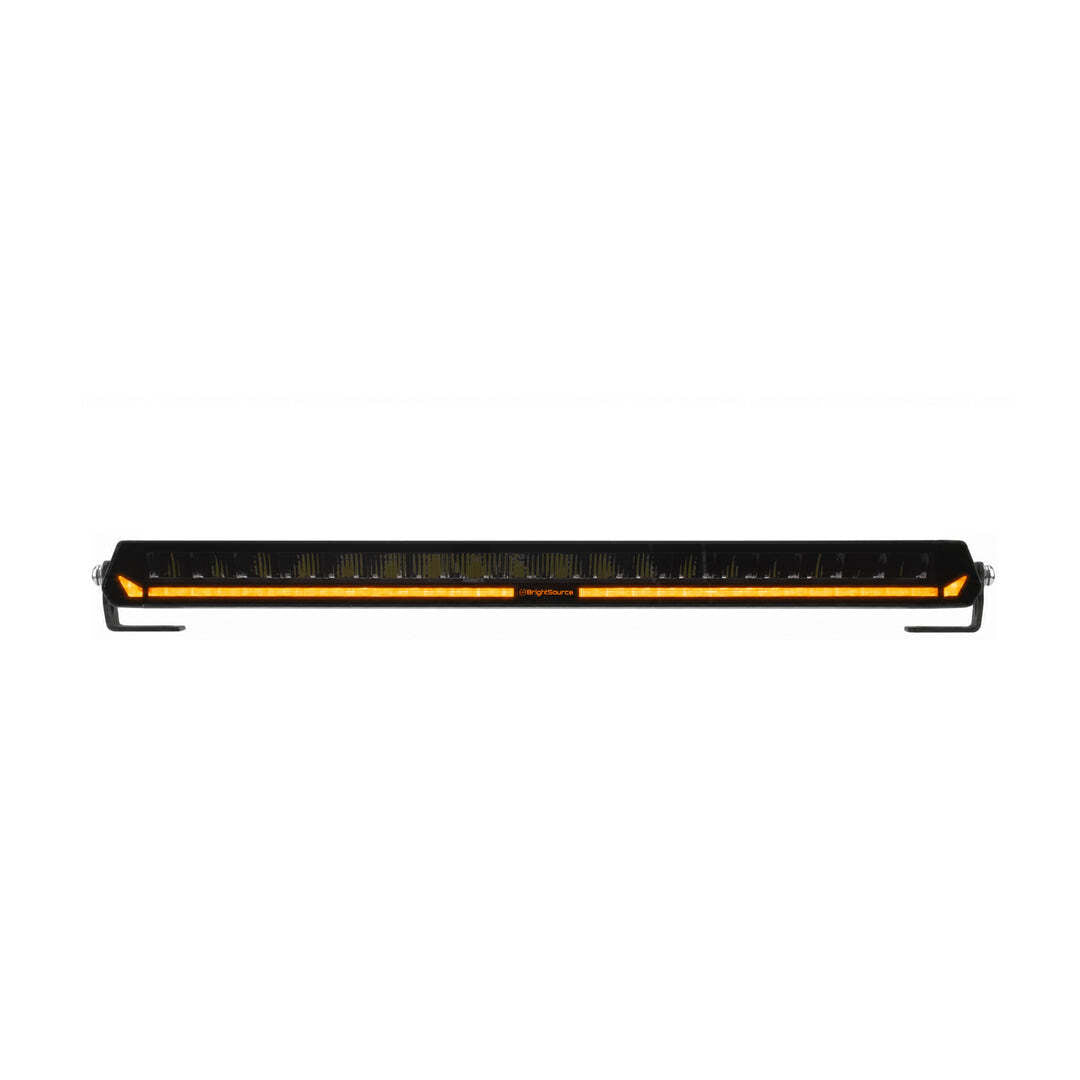 BrightSource 20 in. Titanium T2 LED Driving Light Bar, Dual Power, Amber/White Position Light 871202
