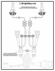 BrightSource Jeep Grand Cherokee H9/H11 - High/Low Beam Combo Kit 944149HL