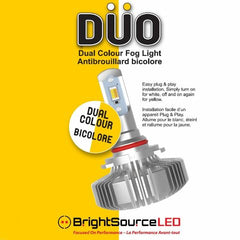 BrightSource Duo Dual Color LED Fog Light Bulbs - H9, Twin Pack 96999