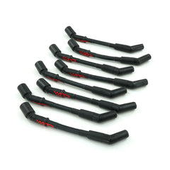 Brian Tooley Racing BTR-SPW-CH-LS-S-1 BTR SCOTT PLUG WIRE SET STANDARD LENGTH RED SCRIPT BLACK SLEEVE