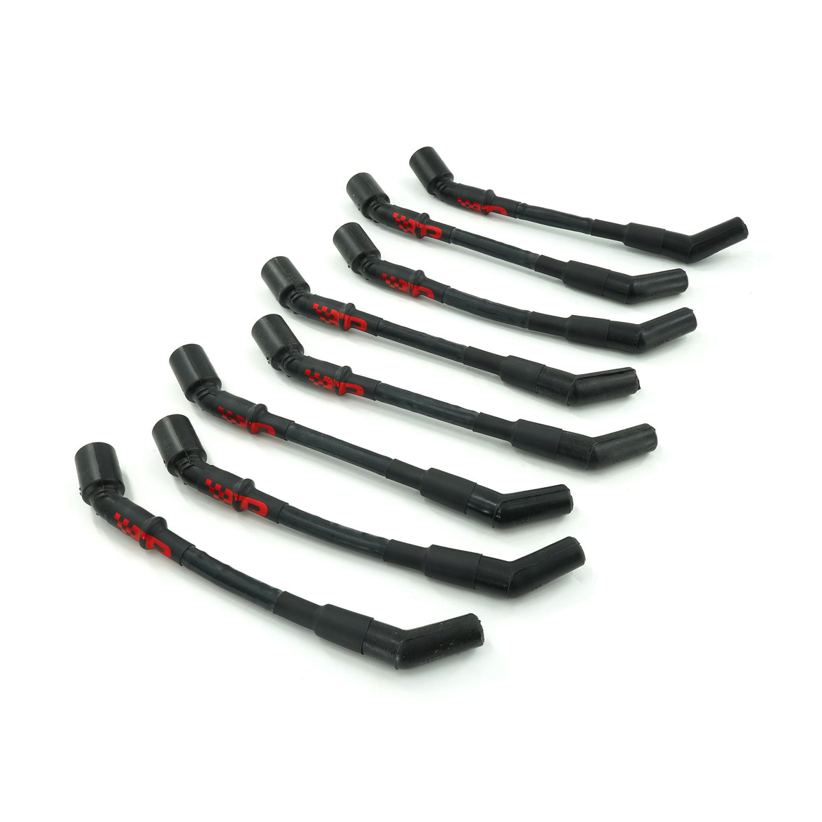 Brian Tooley Racing BTR-SPW-CH-LT-GEN5-1 BTR SCOTT PLUG WIRE SET GEN V LENGTH RED SCRIPT BLACK SLEEVE