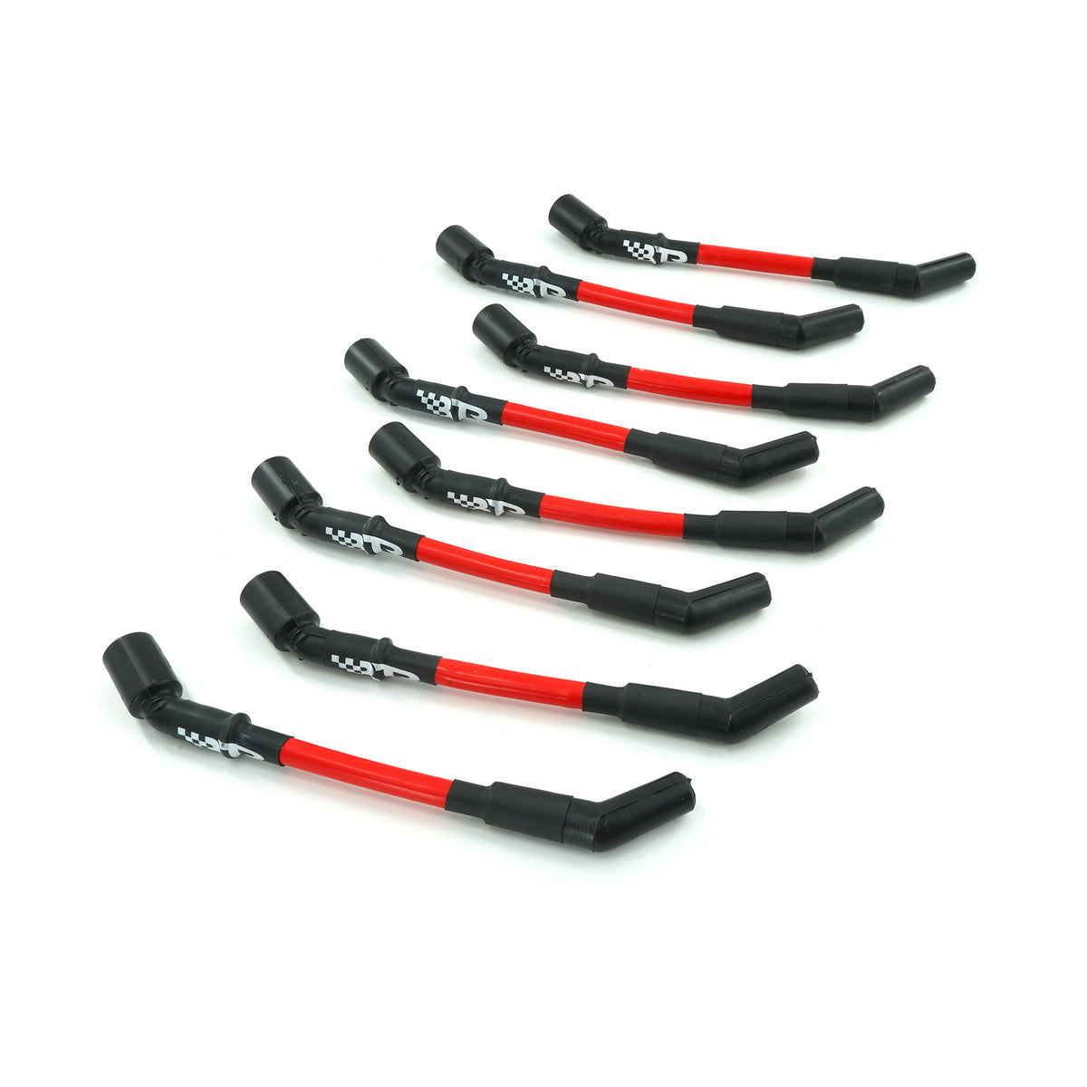 Brian Tooley Racing BTR-SPW-CH-LT-GEN5-2 BTR SCOTT PLUG WIRE SET GEN V LENGTH WHITE SCRIPT RED SLEEVE