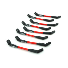 Brian Tooley Racing BTR-SPW-CH-LT-GEN5-2 BTR SCOTT PLUG WIRE SET GEN V LENGTH WHITE SCRIPT RED SLEEVE