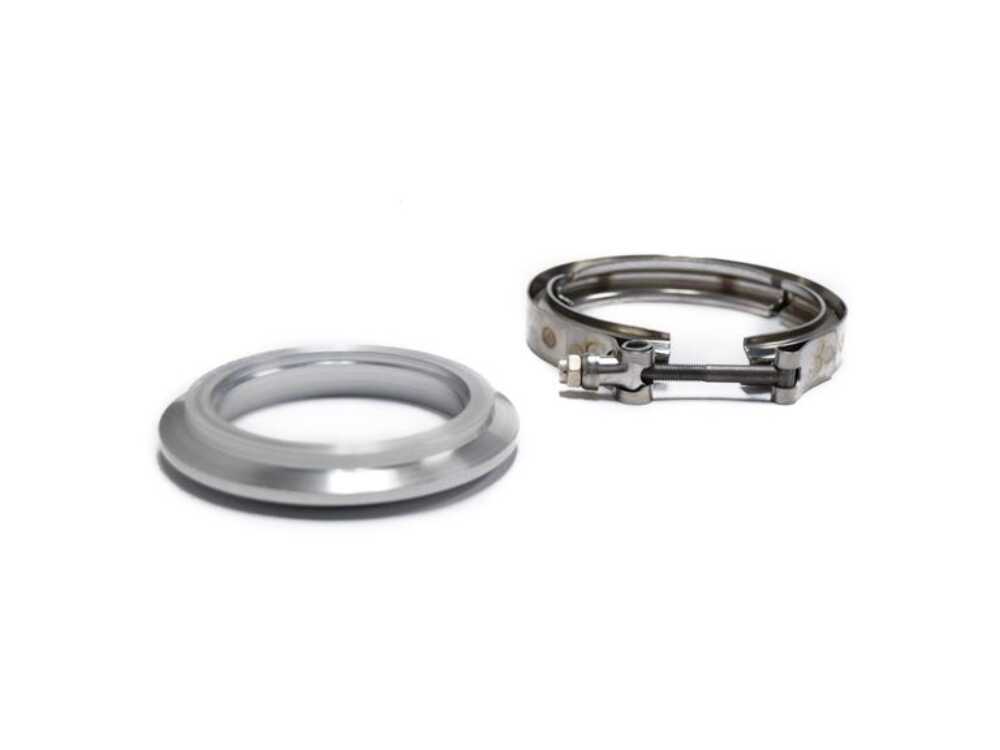 Brian Tooley Racing BTR84874 3.5" TO 3" ALUMINUM COMPRESSOR OUTLET FLANGE WITH CLAMP