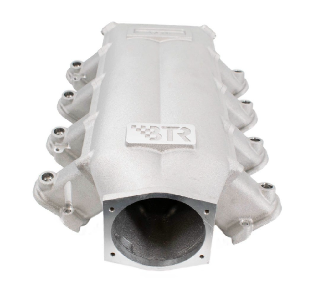 Brian Tooley Racing TRA-3-P105-V2 BTR TRINITY INTAKE MANIFOLD FOR LS3 ENGINES - NATURAL - VERSION 2 INTAKE RUNNERS