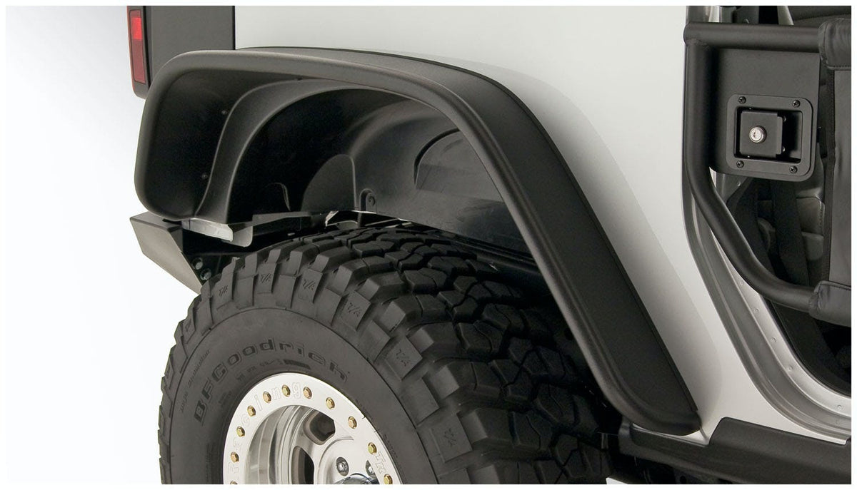 Bushwacker 10052-07 Flat Style Jeep Fender Flares, 2pc