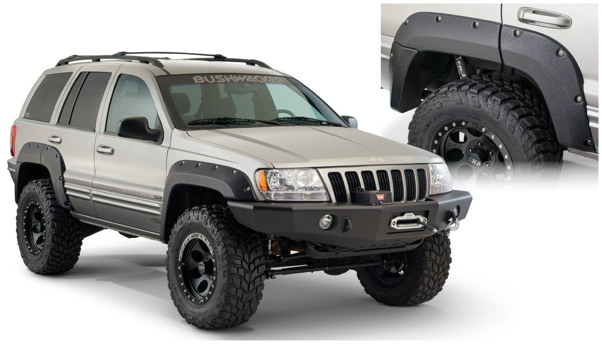 Bushwacker 10072-07 Cutout Style Jeep Fender Flares, 2pc