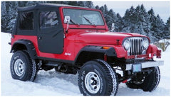 Bushwacker 10910-07 Cutout Style Jeep Fender Flares, 4pc