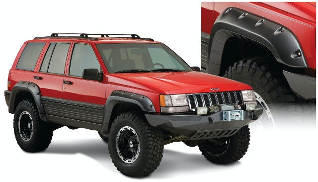Bushwacker 10916-07 Cutout Style Jeep Fender Flares, 4pc