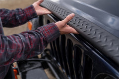 Bushwacker 14005 Trail Armor Hood Stone Guard and Front Corners, Black