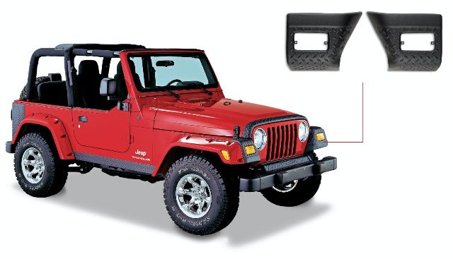 Bushwacker 14007 Trail Armor Front Corner Guard, Black