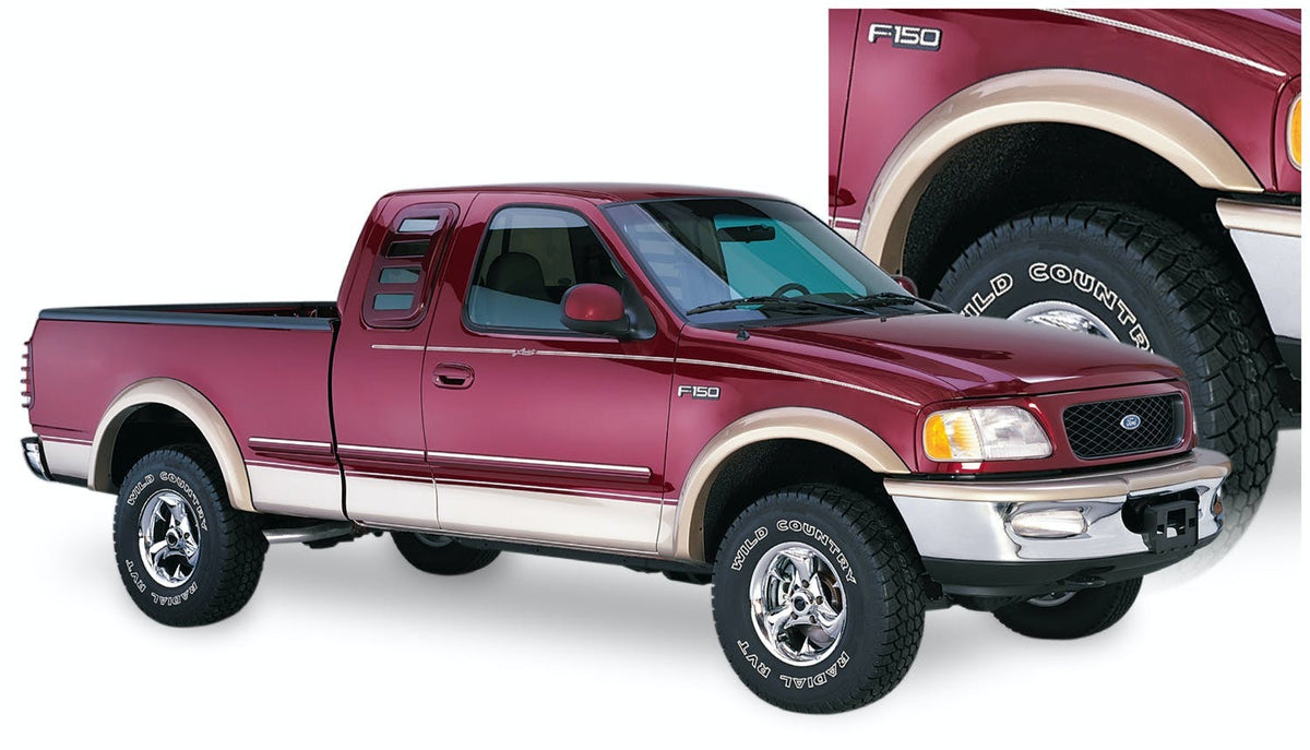 Bushwacker 20033-11 Extend-A-Fender Style Fender Flares, 2pc