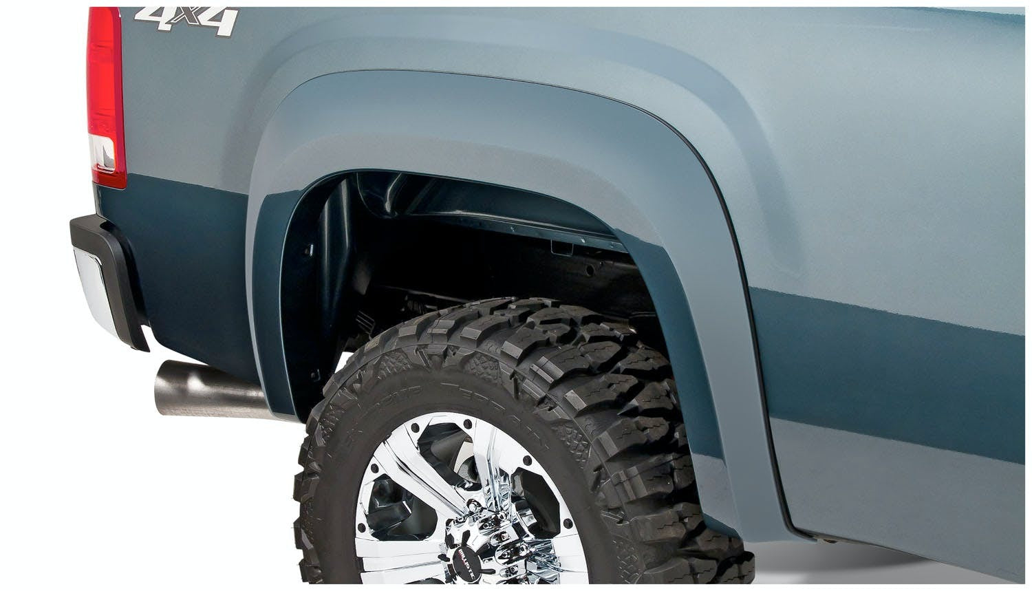 Bushwacker 40952-02 Extend-A-Fender Style Fender Flares, 4pc