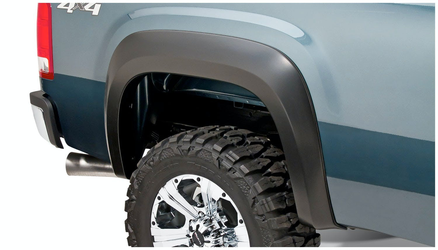 Bushwacker 40952-02 Extend-A-Fender Style Fender Flares, 4pc