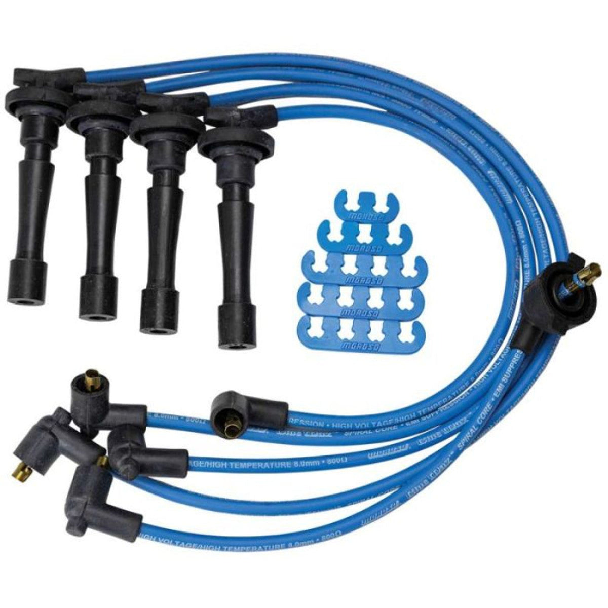 Moroso 72673 Blue Max Spiral Core Custom Wire Set (Blue/Unsleeved)