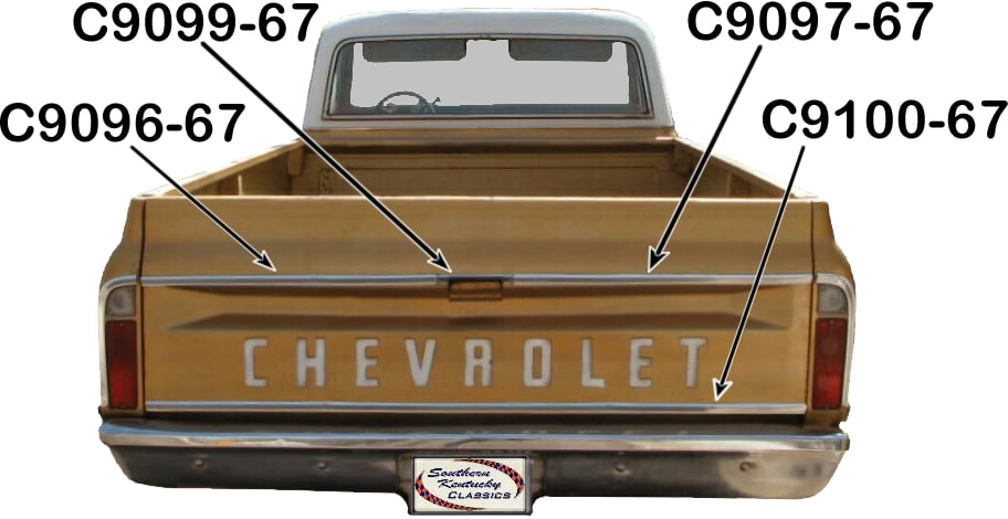 BROTHERS Tailgate Molding C9096-67