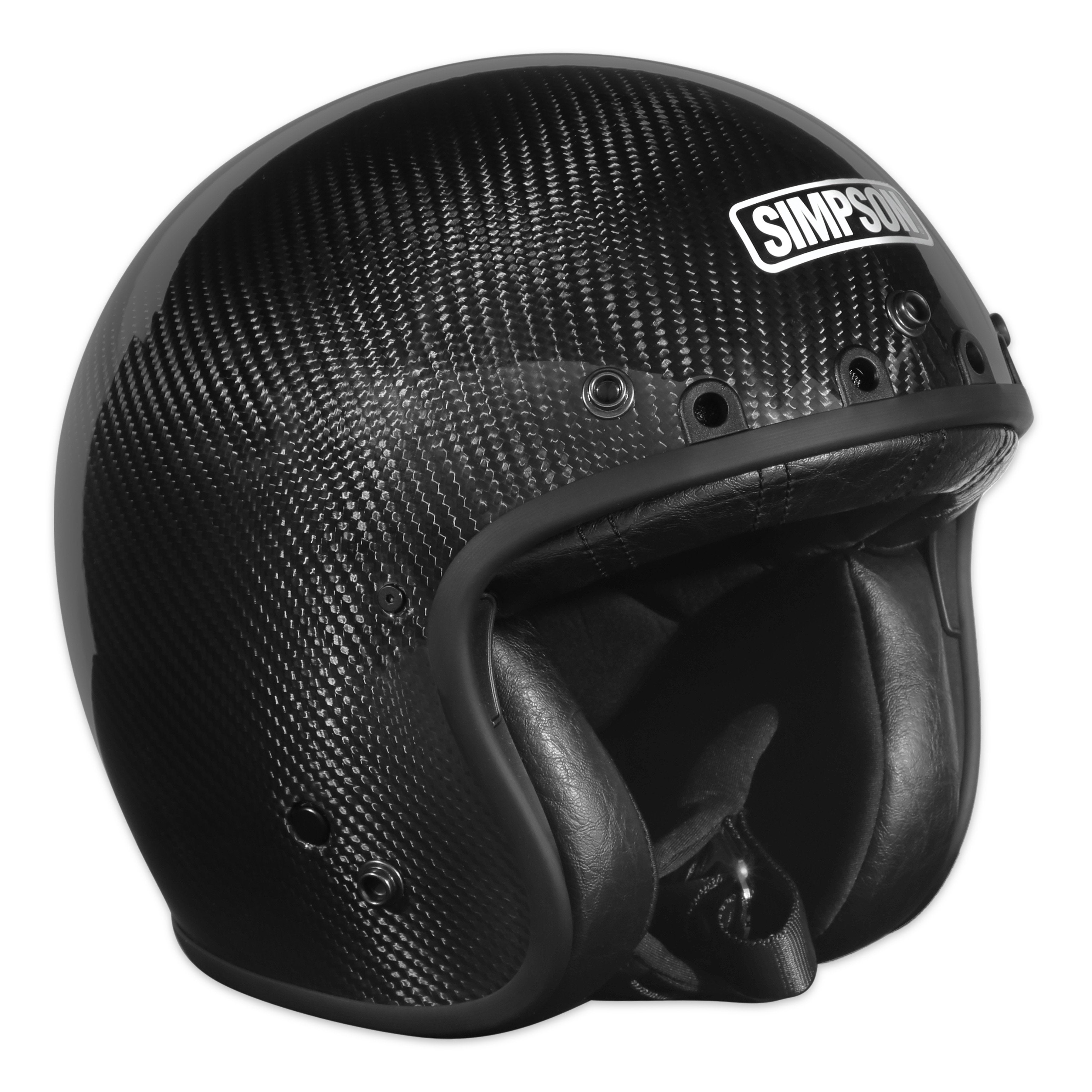 Simpson CHOPCSM MOTORCYCLE CHOPPER HELMET - CARBON FIBER