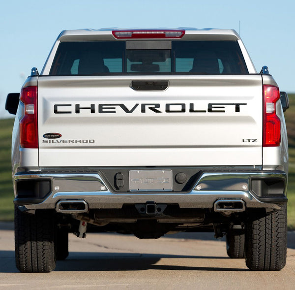Putco 55551GM Chevrolet Silverado 1500 - Stainless Steel Tailgate Letters inchCHEVROLET inch Stamped